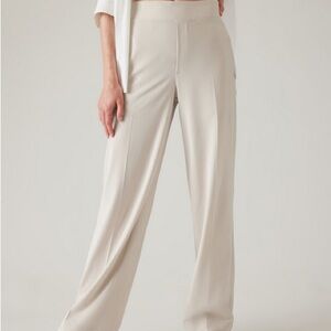 Athleta Cream Track Pants
